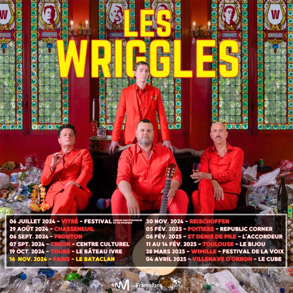 Les Wriggles en tournée au Bataclan le 16/11